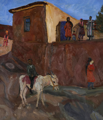 Огурцов Олег Фёдорович. Семья Усмана. Холст, масло. 51х45,5. 1971. Оренбургский областной музей изобразительных искусств.
