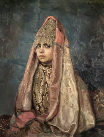 Васнецов Виктор Михайлович. Боярышня. Холст, масло. 88,7х68,7. 1884. Вятский художественный музей имени В.М. и А.М.Васнецовых.