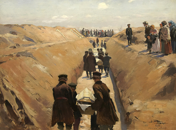 Маковский Владимир Егорович. Ходынка. Эскиз. Холст, масло. 70х94. Государственный музей политической истории России.