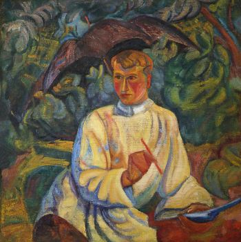 Вериго Магдалина Брониславовна. Портрет Б.В.Властова. Холст, масло. 74,5х71,5. 1922-1923. Пермская государственная художественная галерея.