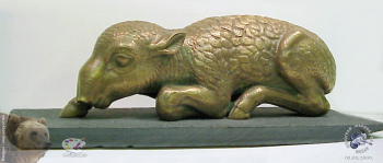 Шерифзянов Рамиль Минназимович. Сайгачонок. Бронза, камень. 1999. Частное собрание.