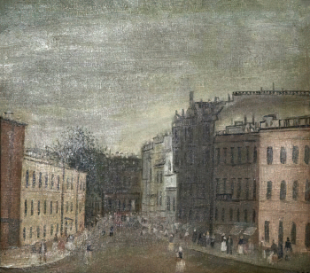 Ермолаев Борис Николаевич. Серенький денёк. Холст, масло. 36,5х41. 1934. Томский областной художественный музей.