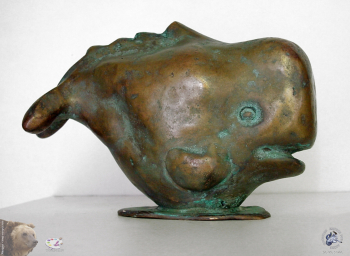Заботкин Владимир Александрович. Кашалот. Бронза. 15х10х8,0. 2000. Частное собрание.