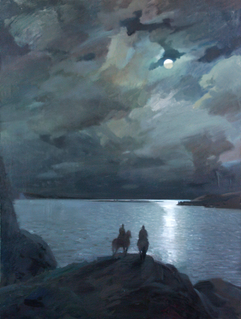 Белов Кондратий Павлович. Пограничники на Амуре. Холст, масло. 159,7х119,5. 1968. Омский областной музей изобразительных искусств имени М.А.Врубеля.