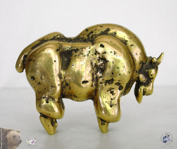 Заботкин Владимир Александрович. Снежная коза. Бронза. 6,0х5,0х3,0. 1998. Частное собрание.