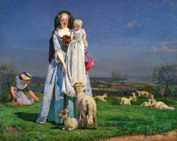 Форд Мэдокс Браун. Милые ягнята. Доска, масло. 60,9х76,2. 1851-1859. Бирмингемский художественный музей.