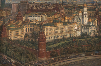 Соловых Геннадий Иванович. Москва. Кремль. Холст, масло. 100х150. 1980. Государственный музейно-выставочный центр РОСИЗО.
