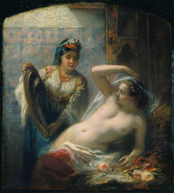 Шарль Луи Мюллер. Одалиска. Холст, масло. 30,5х27,5. 1850. Собрание Уоллеса.
