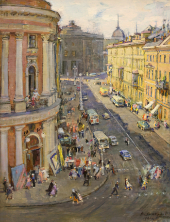 Викулов Василий Иванович. Улица Герцена. Холст, масло. 148х114. 1961. Государственный музей изобразительных искусств Республики Татарстан.