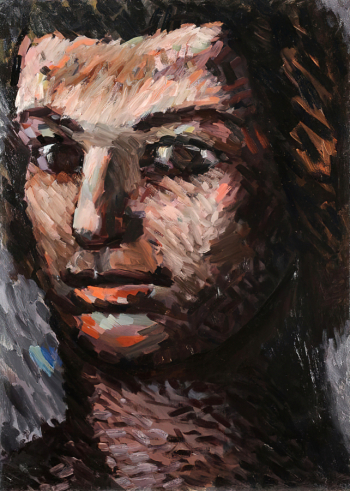 Евграфов Николай Иванович. Голова. Холст, масло. 87х63,5. 1930-е. Государственный Русский музей.