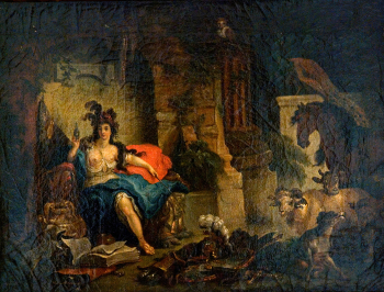 Януариус Цик. Цирцея. Холст, масло. 33х44. 1780. Новосибирский государственный художественный музей.