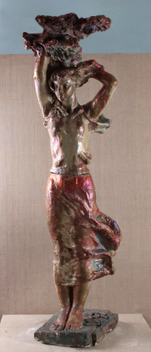 Ладыгин Эдуард Михайлович. Весна. Майолика, лепка. 147х37х55. 1950-е - 1960-е. Музей изобразительных искусств Республики Карелия.