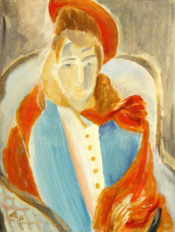 Кондратьев Павел Михайлович. Портрет. Картон, масло. 44х33. 1966. Музей изобразительных искусств Республики Карелия.