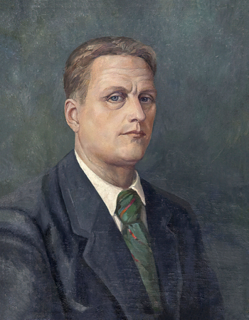 Цыбасов Михаил Петрович. Автопортрет. Холст, масло. 58х45. Конец 1940-х - начало 1950-х. Музей изобразительных искусств Республики Карелия.