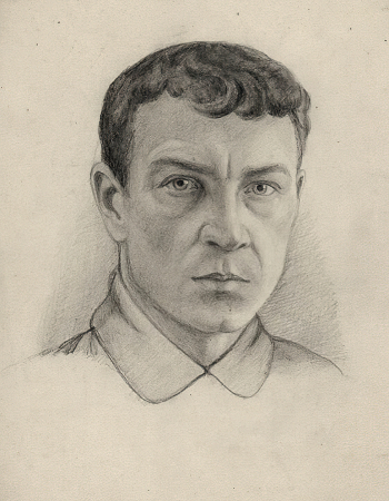Грохольская Марианна (Мария) Ионовна. Портрет Л.А.Бурмейстера. Бумага, карандаш. 26,5х21,5. 1920-е. Череповецкое музейное объединение.