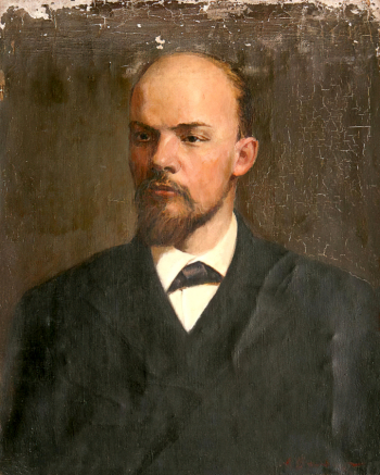 Вольштейн Лев Израилевич (Волыцтеин Лейба Сролевич). Ленин в 1905 году. Холст, масло. 60х48. 20 век. Центральный военно-морской музей имени императора Петра Великого.
