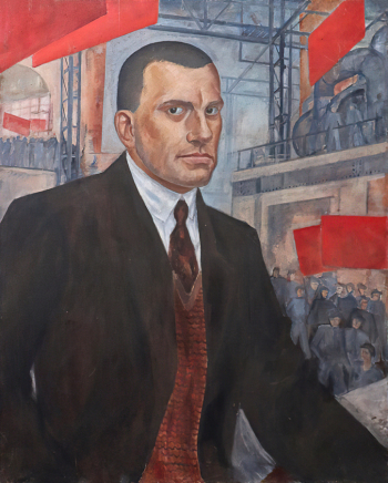 Шведе-Радлова Надежда Константиновна. Портрет В.В.Маяковского. Холст, масло. 92х72,5. 1930. Литературный музей (Санкт-Петербург).