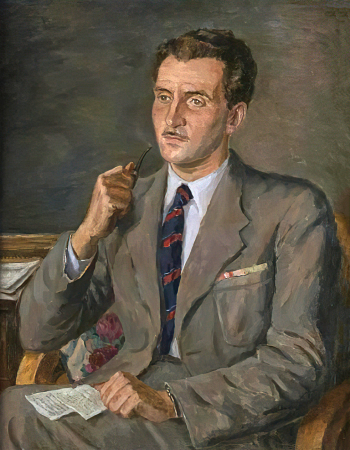 Шведе-Радлова Надежда Константиновна. Портрет К.Симонова. Холст, масло. 90х70,5. 1934. Государственный музейно-выставочный центр РОСИЗО.
