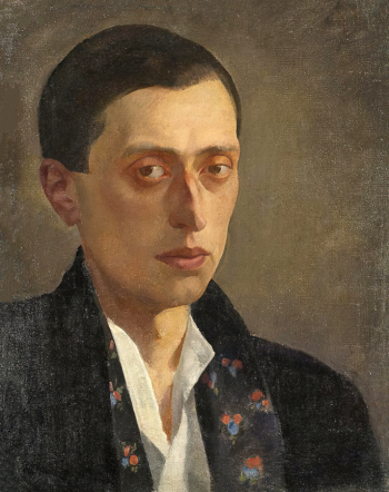 Радлов Николай Эрнестович. Автопортрет. Холст, масло. 43,5х35,5. 1920-е. Государственный Русский музей.