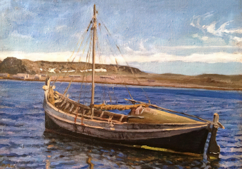 Рубан Игорь Павлович. Рыбацкая иола. Холст, масло. 42,5х60. 1949. Чайковская художественная галерея.