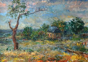 Маргулис Лилия Марковна. Азовское море. Казантип. Картон, масло. 26х36. 2007. Ивановский областной художественный музей.