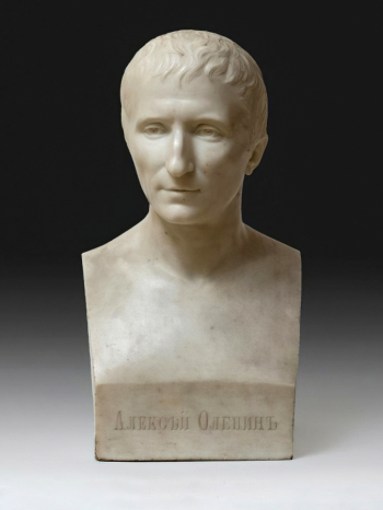 Гальберг Самуил Иванович. Алексей Николаевич Оленин. Мрамор. 51х27х23. 1831. Государственный Русский музей.