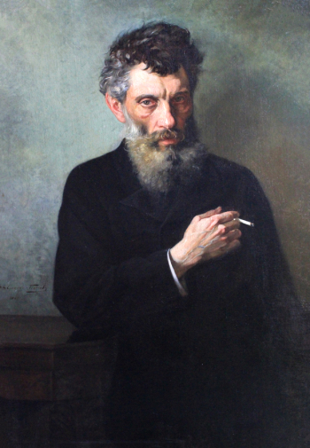 Синоди-Попов Дмитрий Минаевич. Портрет скульптора Л.Е.Егорова. Холст, масло. 107х70. 1888. Таганрогский художественный музей.