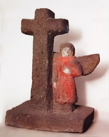 Едзиев Сосланбек Михайлович. Скорбящий ангел. Камень. 46х35х23. 20 век. Художественный музей имени Махарбека Туганова.