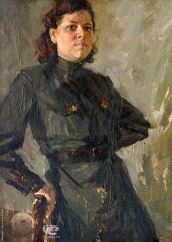 Орлова Вера Александровна. Маша. Сталинградский фронт. Холст, масло. 55х40. 1942. Волгоградский музей изобразительных искусств имени И.И.Машкова.
