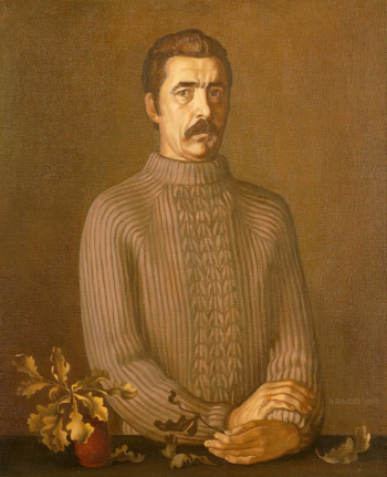 Ерышев Николай Павлович. Автопортрет. Холст, масло. 75х90. 1980. Оренбургский областной музей изобразительных искусств.
