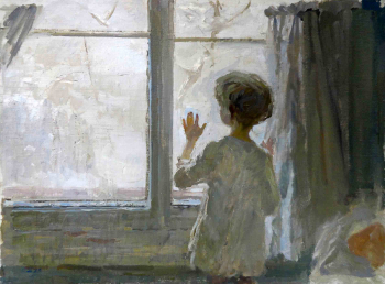 Тутунов Сергей Андреевич. Детство. Оргалит, масло. 60,5х79. 1978. Мордовский республиканский музей изобразительных искусств имени С.Д.Эрьзи.