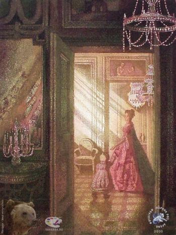 Тучина Ольга Борисовна. Свет. Бумага, цветной офорт. 35х27. 1995. Частное собрание.