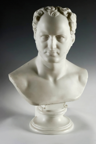 Кристиан Даниэль Раух. Портрет Александра I. Мрамор. 61х41х24. 1818. Государственный музей-заповедник Павловск.