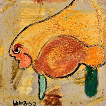 Мэтт Лэмб. Без названия. Холст, масло. 61х61. 2002. Частное собрание.