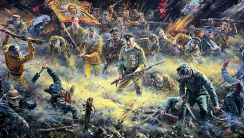 Нестеренко Василий Игоревич. Мы русские - с нами Бог. Холст, масло. 270х500. 2015. Московская государственная картинная галерея Василия Нестеренко.