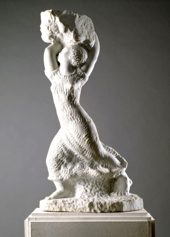 Булаковский Сергей Фёдорович. Несущая камень. Мрамор. 92х38,5х31. 1933. Государственная Третьяковская галерея.