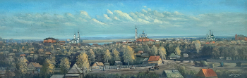 Пузарин Серафим Иванович. Темников. Холст, масло. 50х150. 1930. Темниковский историко-краеведческий музей имени Ф.Ф.Ушакова.