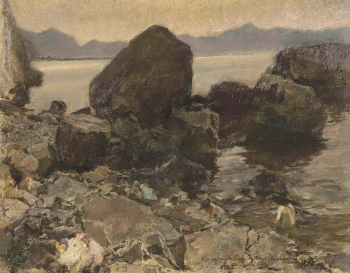 Франсиско Прадилья. Залив Тирренского моря. Холст, масло. 32х40. 1895. Государственный музей изобразительных искусств имени А.С.Пушкина.