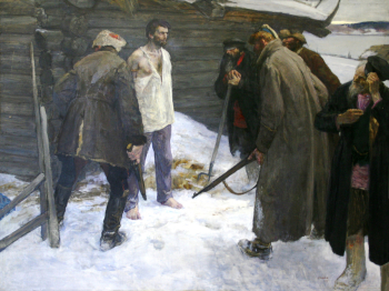 Худяков Леонид Васильевич. Председатель комбеда. Холст, масло. 150х200. 1967. Моршанский историко-художественный музей имени П.П.Иванова.