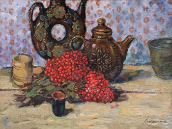 Орлов Василий Сергеевич. Калина красная. Холст, масло. 50х68,5. 1978. Таганрогский художественный музей.