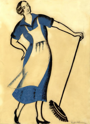 Лавинский Антон Михайлович. Нечистая. Бумага, акварель. 34,3х25. 1935. Государственный центральный театральный музей имени А.А.Бахрушина.