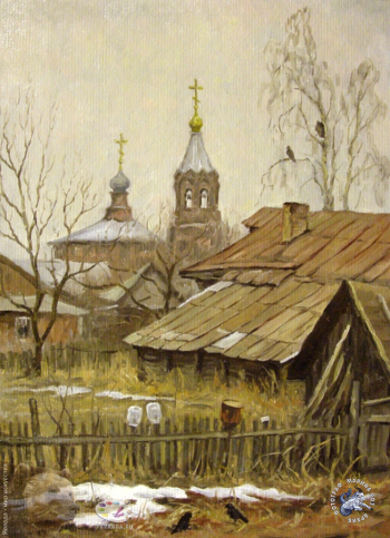 Акимов Николай Владимирович. В Митино. Холст, масло.
