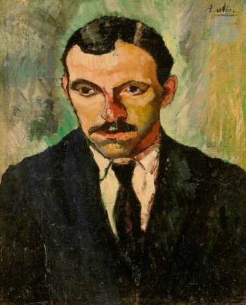 Андре Уттер. Портрет Мориса Утрилло. Холст, масло. 46х38. 1925. Частное собрание.