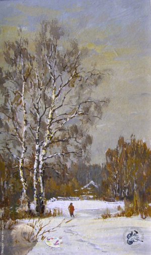 Акимов Николай Владимирович. Зима. Холст, масло. Частное собрание.
