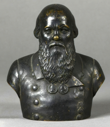 Серяков Яков Памфилович. Портрет купца. Бронза. 12,5х11х6,5. 1860. Государственный исторический музей.