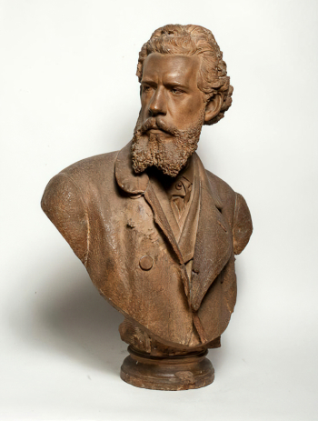 Чижов Матвей Афанасьевич. Архитектор Коссов. Терракота. 72х47х32. 1871. Государственный Русский музей.