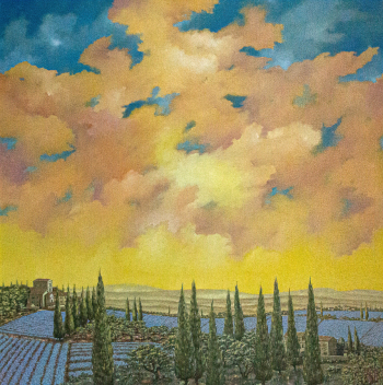 Кристоф Жан Мишель Рабеаривело (Фофа). Лаванда. Холст, масло. 80х80. 2018. Jolie Art Gallery.
