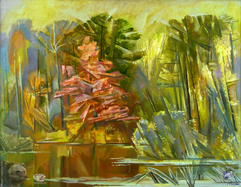 Ваганов Александр Григорьевич. Буйство осени. Холст, масло. 55х70. 2001. Авторское собрание.