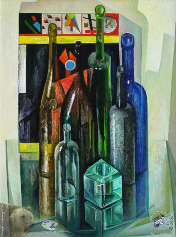 Ваганов Александр Григорьевич. Бутылочная готика. Холст, масло. 80х60. 2000. Авторское собрание.