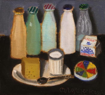 Флоренский Александр Олегович. Кефир. Холст, масло. 45,2х49,5. 1994. Санкт-Петербургский музей Хлеба.